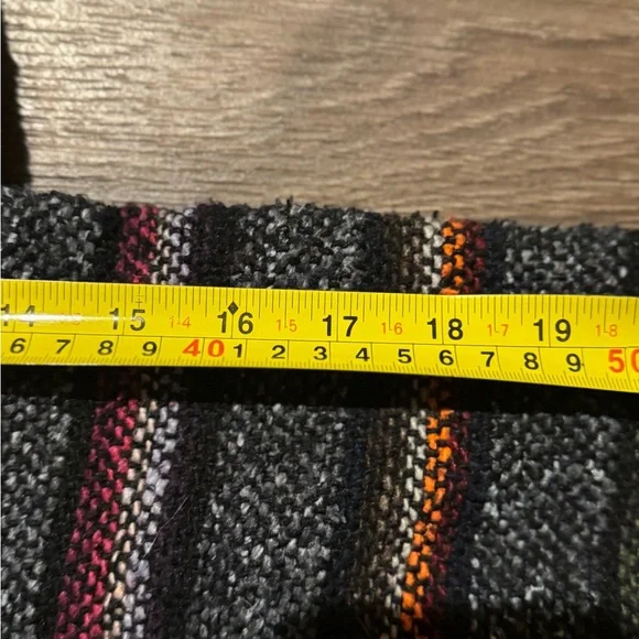 Baja Mexican Pullover Hoodie Black and Rainbow - Picture 2 of 5